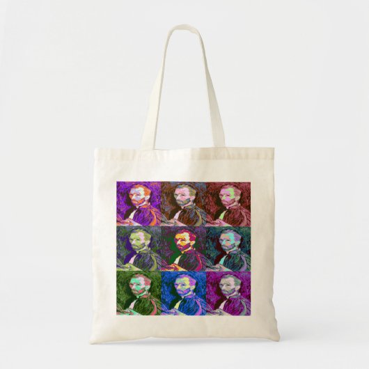 Vincent van Gogh Pop Art Grand Sac fourre-tout (Devant)