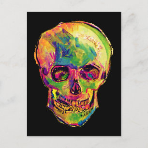 Vincent Van Gogh - Pop Art Halloween Schedel Briefkaart