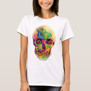 Vincent Van Gogh - Pop Art Halloween Schedel T-shirt