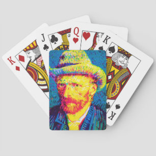 Vincent Van Gogh - Pop Art Zelfportret Met Hoed Speelkaarten