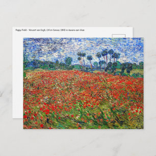 Vincent van Gogh - Poppy Field Briefkaart