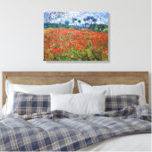 Vincent van Gogh - Poppy Field Canvas Afdruk (Insitu (Slaapkamer))