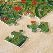 Vincent Van Gogh Poppy Field Fine Art Legpuzzel (Zijkant)