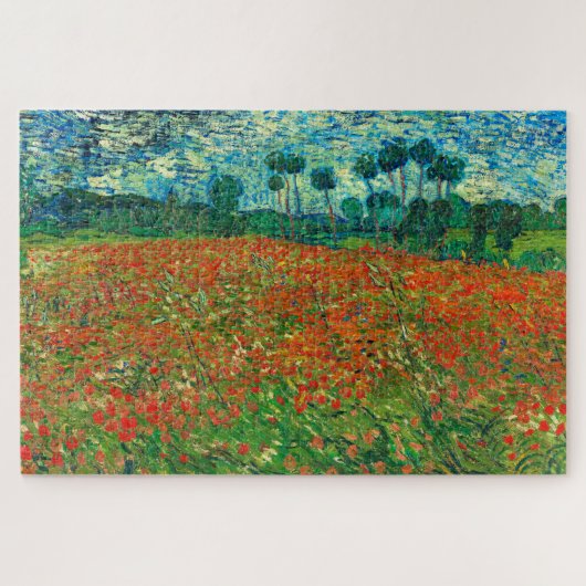 Vincent Van Gogh Poppy Field Fine Art Legpuzzel (Horizontaal)
