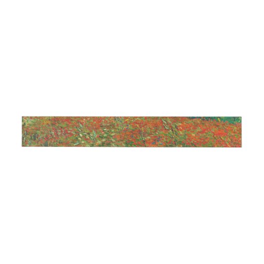 Vincent Van Gogh Poppy Field Floral Art Adreslabel Wikkel (Individueel)