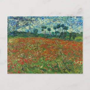 Vincent Van Gogh Poppy Field Floral Art Briefkaart