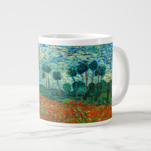 Vincent Van Gogh Poppy Field Floral  Art Jumbo Beker