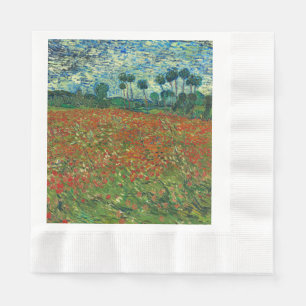 Vincent Van Gogh Poppy Field Floral Art Servetten