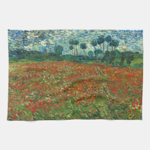 Vincent Van Gogh Poppy Field Floral  Art Theedoek