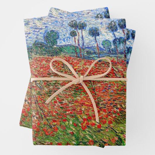 Vincent van Gogh - Poppy Field Inpakpapier Vel (In situ)