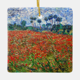 Vincent van Gogh - Poppy Field Keramisch Ornament