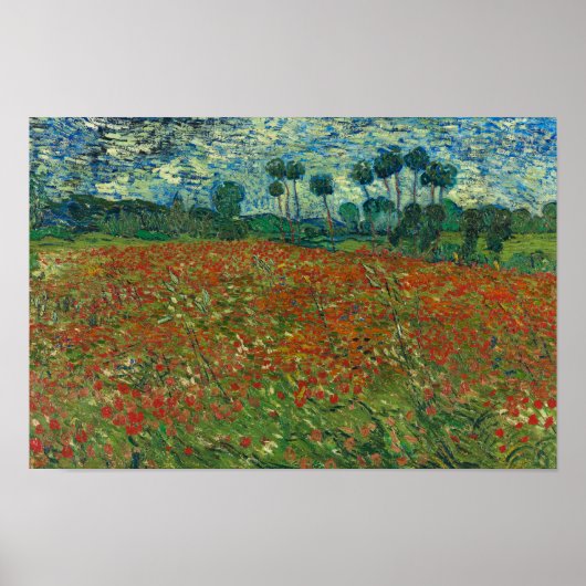 Vincent van Gogh - Poppy Field Poster (Voorkant)