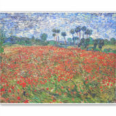 Vincent van Gogh - Poppy Field Sticker (Voorkant)