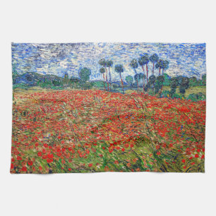 Vincent van Gogh - Poppy Field Theedoek