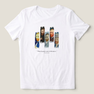 Vincent Van Gogh portret en citaat Tri-Blend Shirt