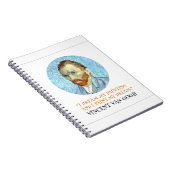 Vincent Van Gogh Portret met Quote Notitieboek (Rechterzijde)