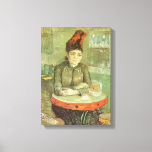 Vincent van Gogh - Portret van Agostina Segatori Canvas Afdruk