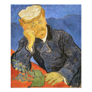 Vincent Van Gogh - Portret van Doctor Paul Gachet Foto Afdruk