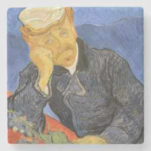 Vincent Van Gogh - Portret van Doctor Paul Gachet Stenen Onderzetter