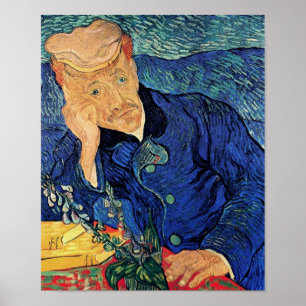 Vincent Van Gogh - Portret van dokter Gachet Poster