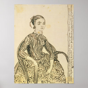 Vincent van Gogh   Portret van een jong meisje, 18 Poster
