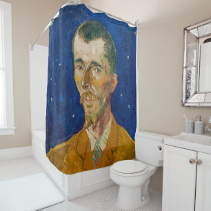 Vincent Van Gogh - Portret van Eugene Boch, Arles Douchegordijn