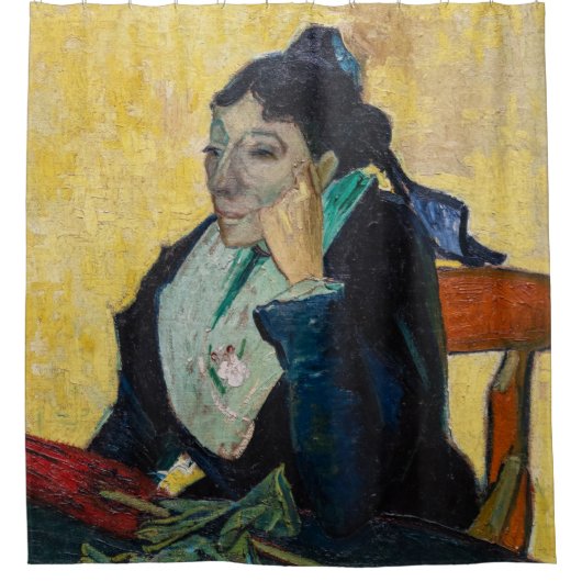 Vincent Van Gogh - Portret van Madame Ginoux Douchegordijn (Voorkant)