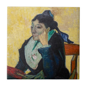 Vincent Van Gogh - Portret van Madame Ginoux Tegeltje