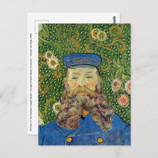 Vincent Van Gogh - Postbode Joseph Roulin Briefkaart (Voorkant / Achterkant)