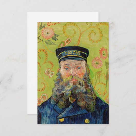Vincent Van Gogh - Postman Joseph Roulin Bedankkaart (Voorkant / Achterkant)