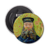 Vincent Van Gogh - Postman Joseph Roulin Button Flesopener (Voorkant)