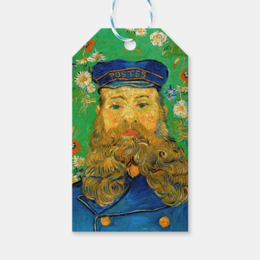 Vincent Van Gogh - Postman Joseph Roulin Cadeaulabel (Voorkant)