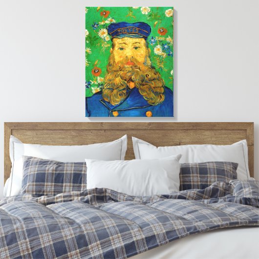 Vincent Van Gogh - Postman Joseph Roulin Canvas Afdruk (Insitu (Slaapkamer))