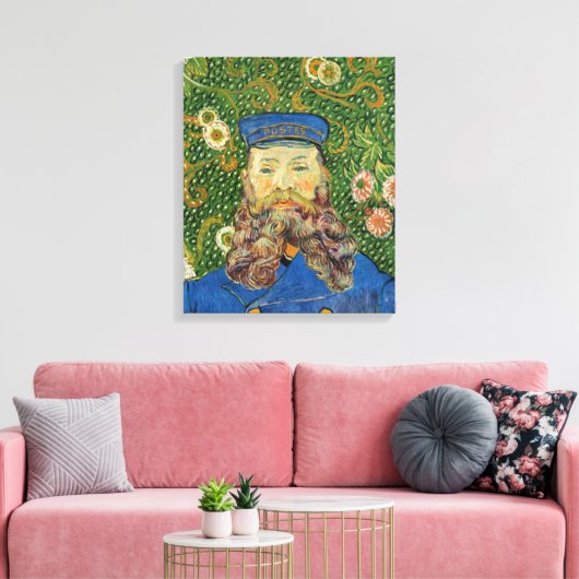 Vincent Van Gogh - Postman Joseph Roulin Canvas Afdruk (Insitu (Woonkamer))
