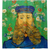 Vincent Van Gogh - Postman Joseph Roulin Douchegordijn (Voorkant)