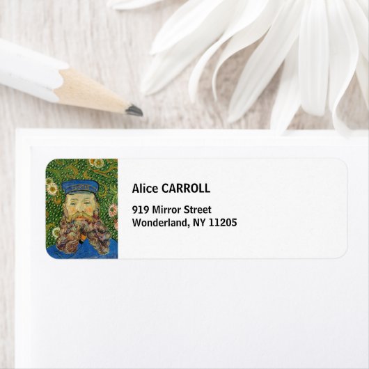 Vincent Van Gogh - Postman Joseph Roulin Etiket (Insitu)