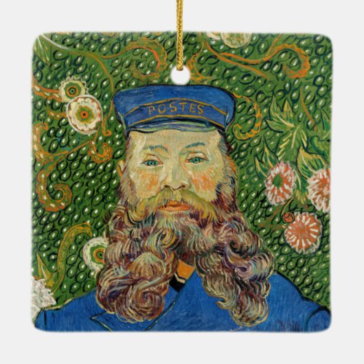 Vincent Van Gogh - Postman Joseph Roulin Keramisch Ornament (Achterkant)
