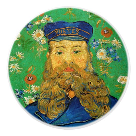 Vincent Van Gogh - Postman Joseph Roulin Keramische Knop (Voorkant)