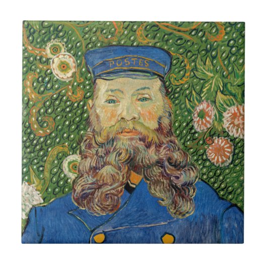 Vincent Van Gogh - Postman Joseph Roulin Tegeltje (Voorkant)