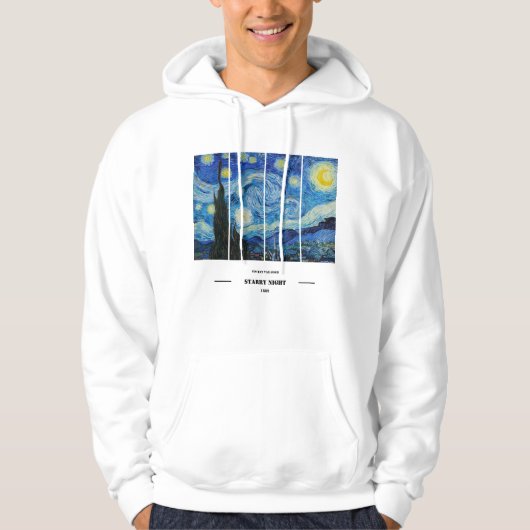 Vincent Van Gogh Pullover à Capuche Nuit Étoilée (Devant)
