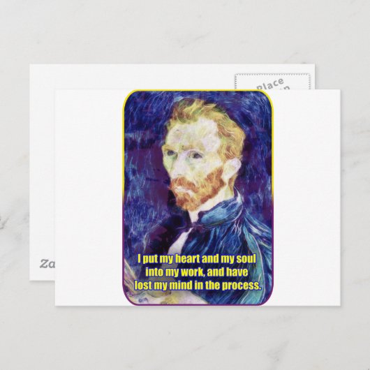 Vincent van Gogh - Quote Briefkaart (Voorkant / Achterkant)