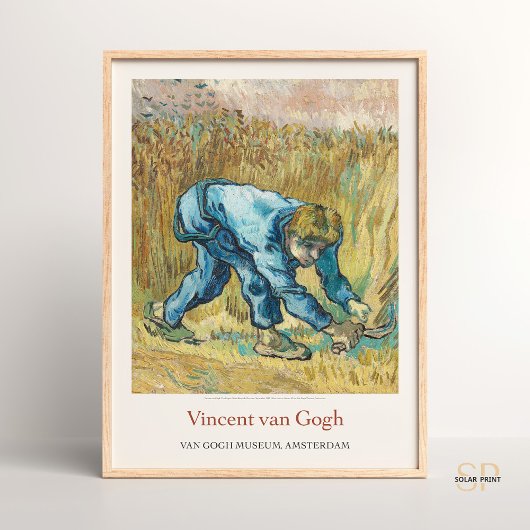 Vincent van Gogh Reaper met Sikkelkunst Print