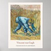 Vincent van Gogh Reaper met Sikkelkunst Print (Voorkant)