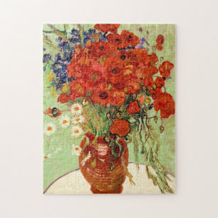 Vincent Van Gogh Red Poppies schildert nog steeds Legpuzzel