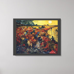 Vincent van Gogh, Red Vineyard Canvas Afdruk