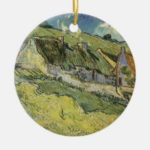 Vincent van Gogh - Rieten Huizen Keramisch Ornament