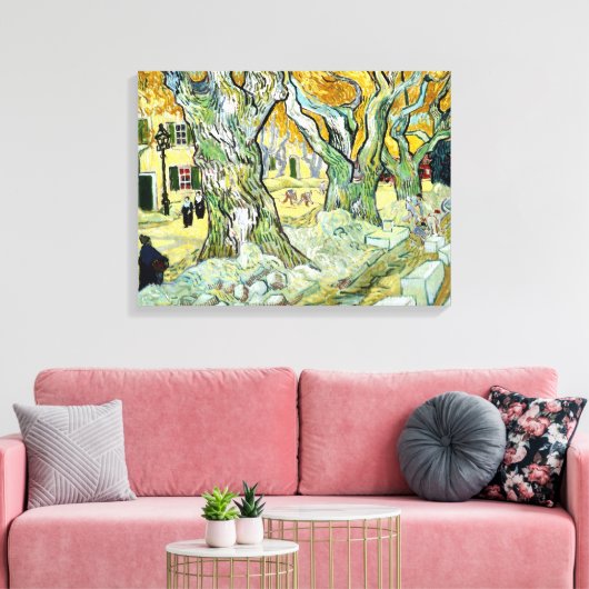 Vincent van Gogh Road Mender Canvas Afdruk (Insitu (Woonkamer))