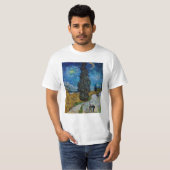 Vincent van Gogh - Road met Cypress en Star T-shirt (Voorkant volledig)