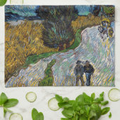 Vincent van Gogh - Road met Cypress en Star Theedoek (Gevouwen)