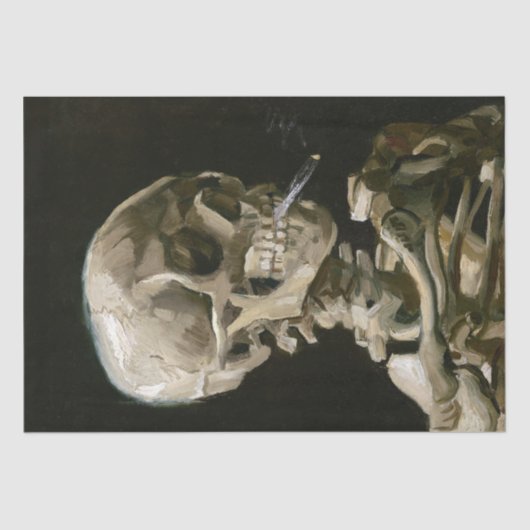 Vincent Van Gogh Roking Skeleton Decoupage Tissuepapier (Voorkant)